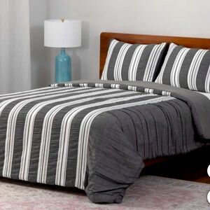 Berkshire Life Waffle Stripe 3-piece Comforter Set